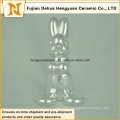 Animal Shaped Ceramic Craft, Plating Sliver Ceramic Rabbit for Easter Decoration